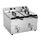 Buffalo Friteuse à induction double 2 x 3000W