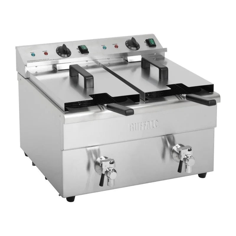 Buffalo Friteuse à induction double 2 x 3000W