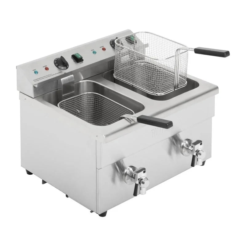 Buffalo Friteuse à induction double 2 x 3000W