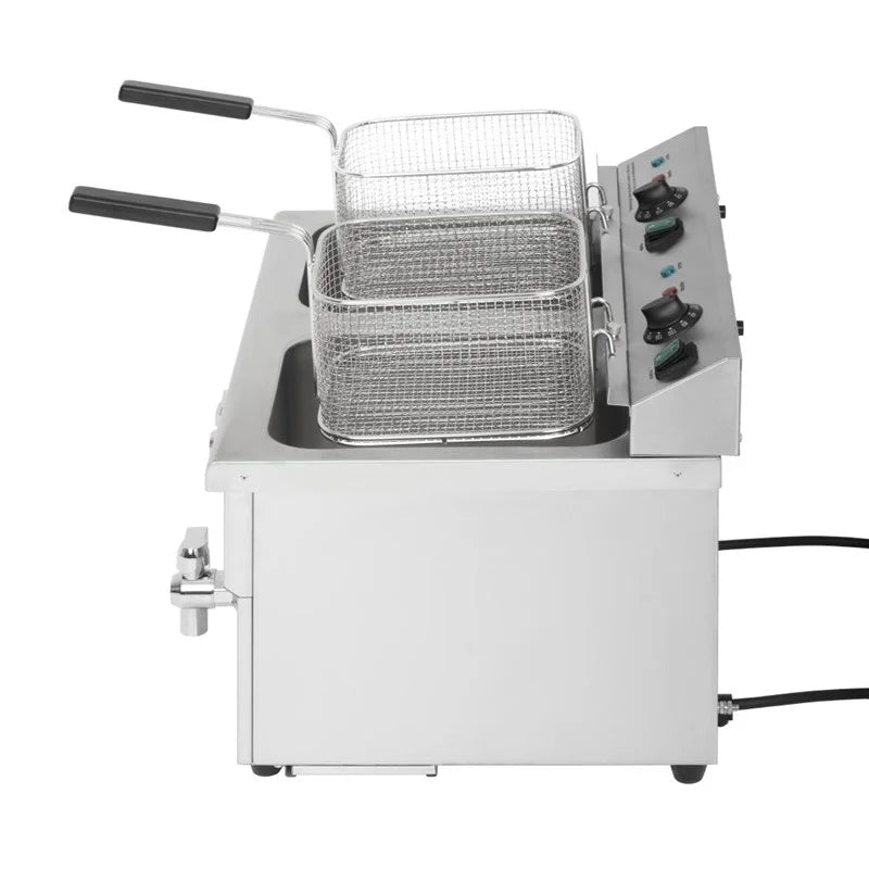 Buffalo Friteuse à induction double 2 x 3000W