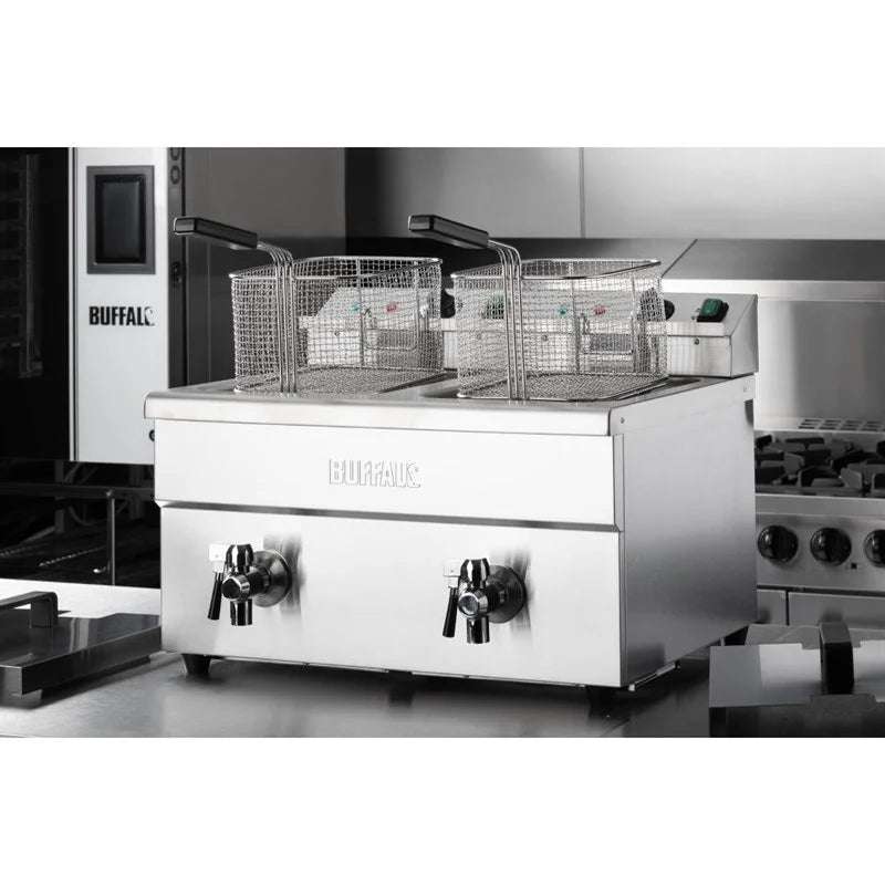 Buffalo Friteuse à induction double 2 x 3000W