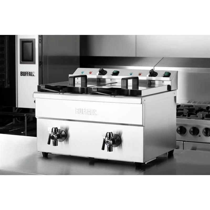 Buffalo Friteuse à induction double 2 x 3000W