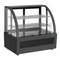Vitrine réfrigérée de comptoir Polar Série C 100 Litres noire
