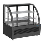 Vitrine réfrigérée de comptoir Polar Série C 100 Litres noire