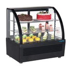 Vitrine réfrigérée de comptoir Polar Série C 100 Litres noire