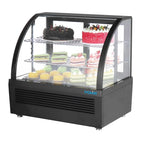 Vitrine réfrigérée de comptoir Polar Série C 100 Litres noire
