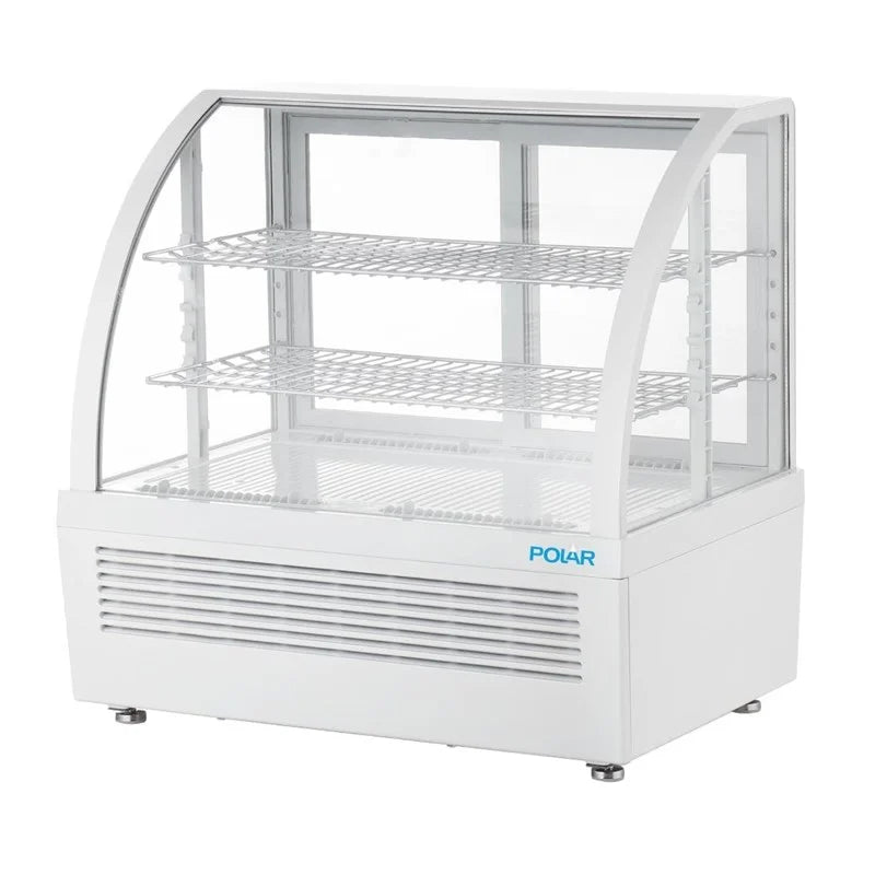 Vitrine réfrigérée de comptoir Polar C-Serie 100 Litres blanche