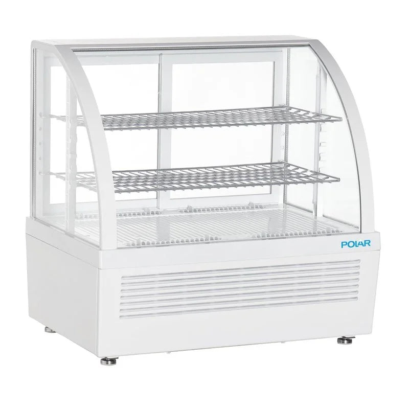 Vitrine réfrigérée de comptoir Polar C-Serie 100 Litres blanche
