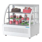 Vitrine réfrigérée de comptoir Polar C-Serie 100 Litres blanche