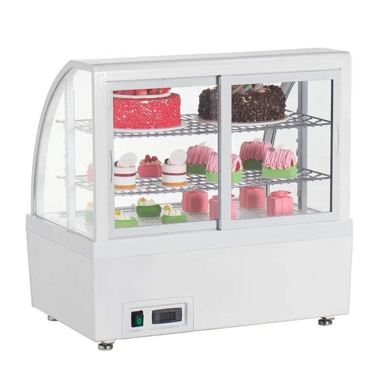 Vitrine réfrigérée de comptoir Polar C-Serie 100 Litres blanche