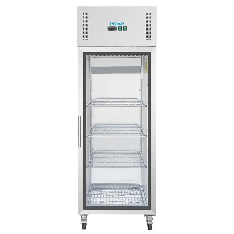 Armoire réfrigérée professionnelle Polar Série G 1 porte 600 Litres avec porte vitrée