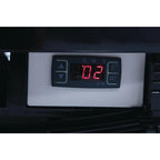 Vitrine réfrigérée sur pied Polar Série C 235 Litres avec porte courbée, noire