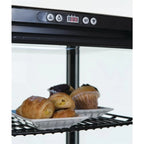 Vitrine réfrigérée sur pied Polar Série C 235 Litres avec porte courbée, noire