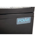 Vitrine réfrigérée de comptoir Polar Série C 86 Litres avec porte incurvée, noire