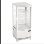 Vitrine réfrigérée de comptoir Polar Série C 86 Litres avec porte bombée, blanche