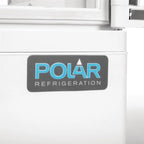 Vitrine réfrigérée de comptoir Polar Série C 86 Litres avec porte bombée, blanche