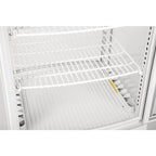Vitrine réfrigérée de comptoir Polar Série C 86 Litres avec porte bombée, blanche