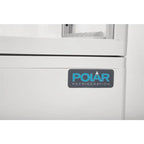 Vitrine réfrigérée de comptoir Polar série C 68 litres avec porte bombée, blanche