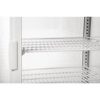 Vitrine réfrigérée de comptoir Polar série C 68 litres avec porte bombée, blanche