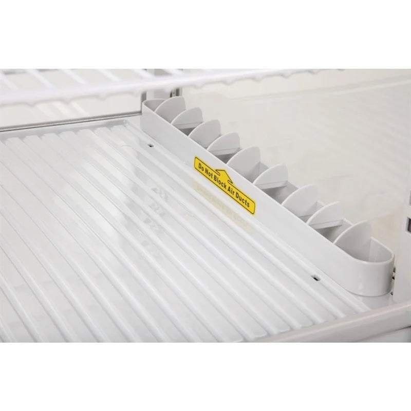 Vitrine réfrigérée de comptoir Polar série C 68 litres avec porte bombée, blanche