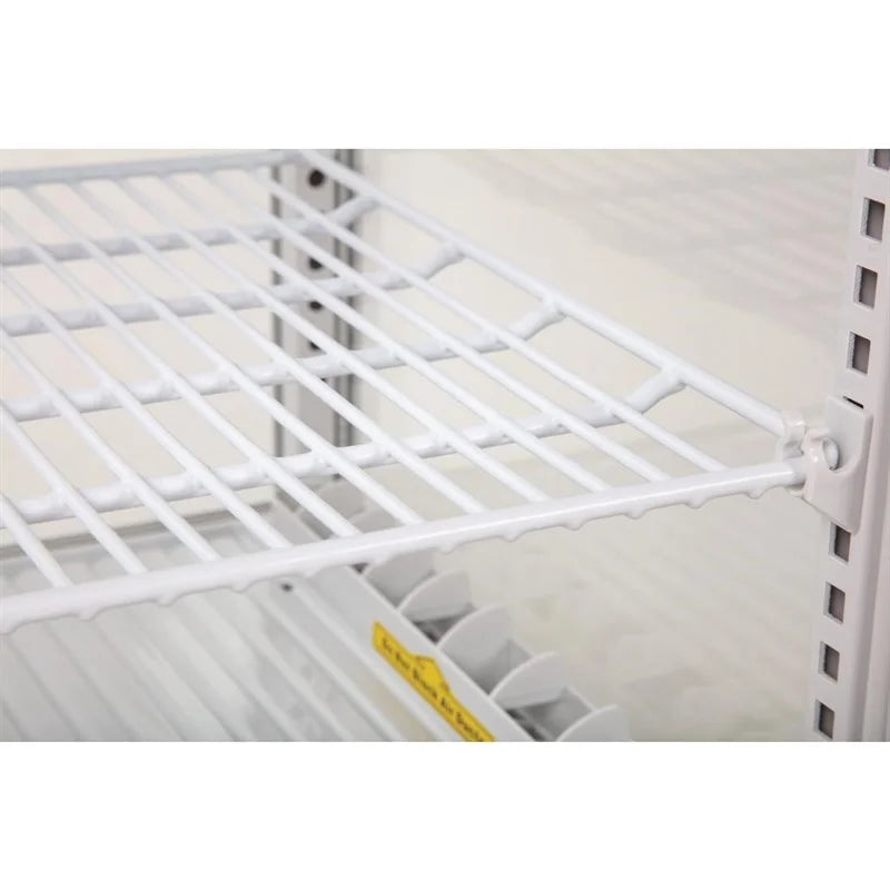 Vitrine réfrigérée de comptoir Polar série C 68 litres avec porte bombée, blanche