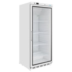 Armoire réfrigérée Polar Série C 600 Litres avec porte vitrée, blanche