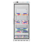 Armoire réfrigérée Polar Série C 600 Litres avec porte vitrée, blanche