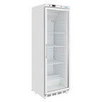 Armoire réfrigérée Polar Série C 400 Litres avec porte vitrée, blanche