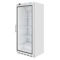 Armoire réfrigérée Polar Série C 600 Litres avec porte vitrée, blanche