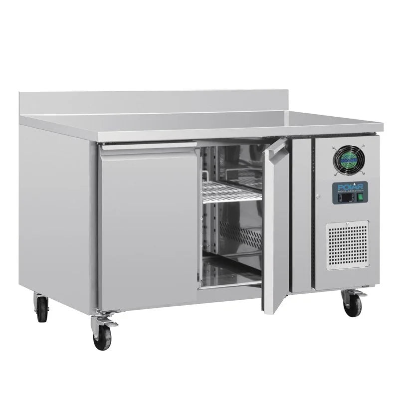 Table congélateur Polar Série U 2 portes 282 litres avec dosseret