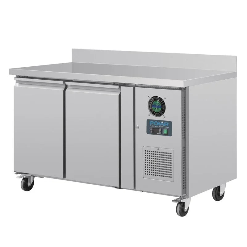 Table congélateur Polar Série U 2 portes 282 litres avec dosseret
