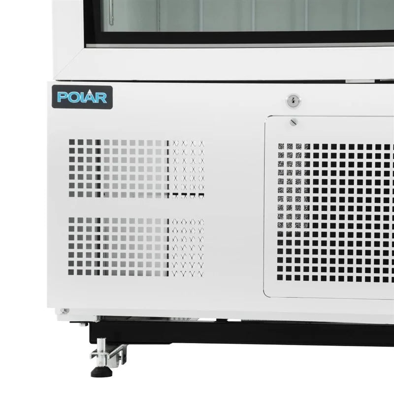Armoire de congélation Polar Série G 920 Litres avec porte vitrée, blanc