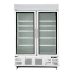 Armoire de congélation Polar Série G 920 Litres avec porte vitrée, blanc