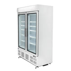 Armoire de congélation Polar Série G 920 Litres avec porte vitrée, blanc