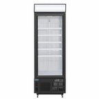 Armoire de congélation Polar Série G 412 Litres avec porte vitrée, noire