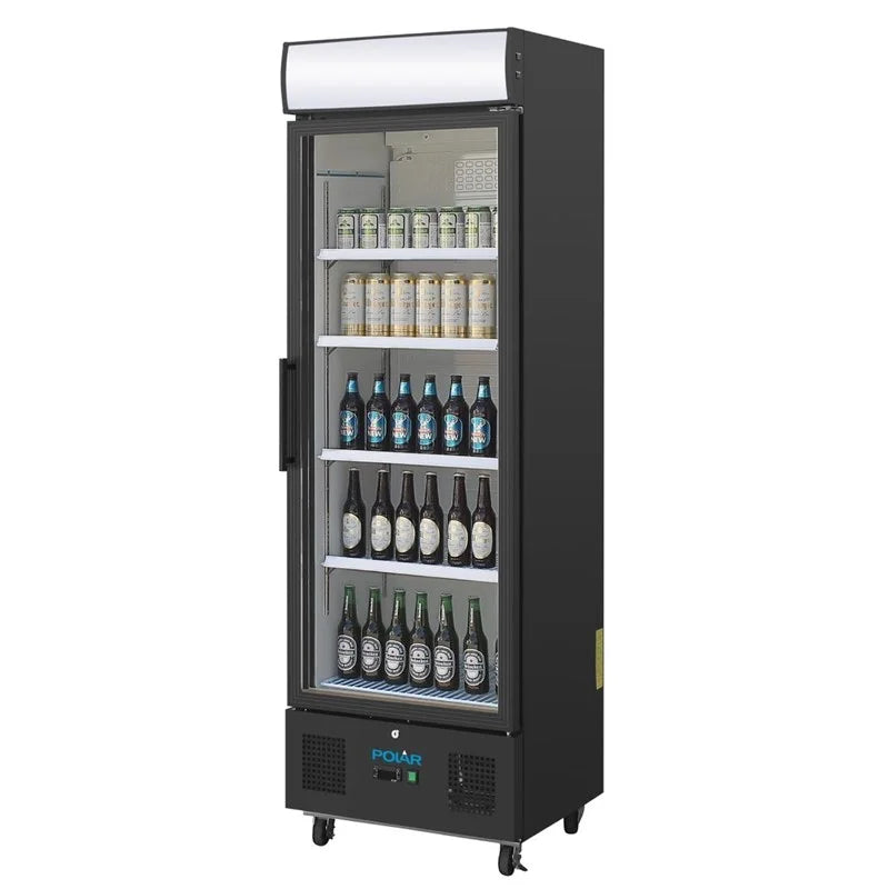 Armoire à boissons Polar G-Serie 368 Litres, noire