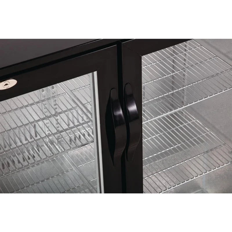 Arrière-bar réfrigéré Polar Série G avec 2 portes battantes 208 Litres