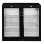 Arrière-bar réfrigéré Polar Série G avec 2 portes battantes 208 Litres