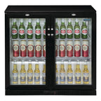 Arrière-bar réfrigéré Polar Série G avec 2 portes battantes 208 Litres