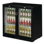 Arrière-bar réfrigéré Polar Série G avec 2 portes battantes 208 Litres