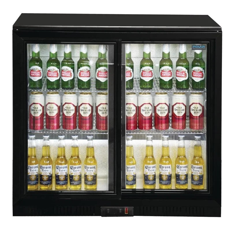 Arrière-bar Polar Série G avec 2 portes coulissantes 208 Litres