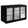Arrière-bar réfrigéré Polar Série G avec 3 portes coulissantes 330 Litres