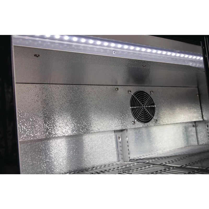 Arrière-bar réfrigéré Polar Série G avec 3 portes coulissantes 330 Litres