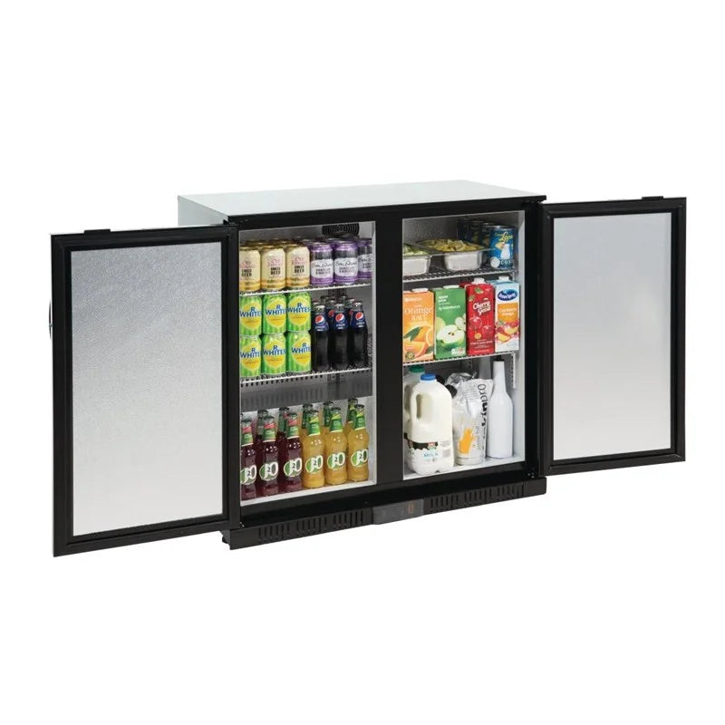 Arrière-bar Polar Série G avec 2 portes abattantes pleines 208 Litres