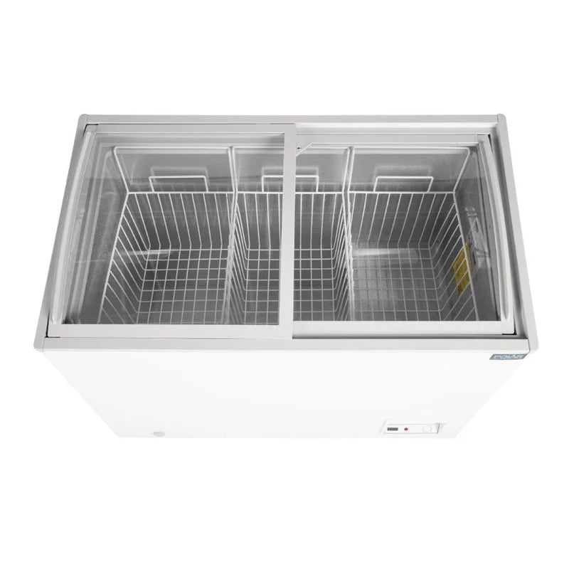 Polar Série G armoire de congélation coffre 270 Litres avec couvercle coulissant en verre
