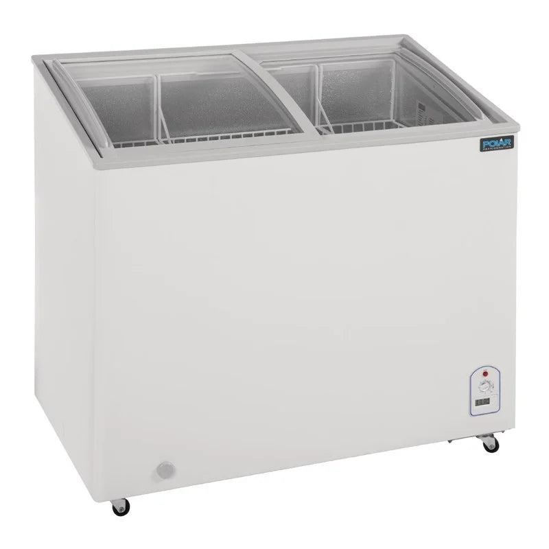 Polar Série G Coffre de congélation vitré 200 Litres avec couvercle coulissant en verre