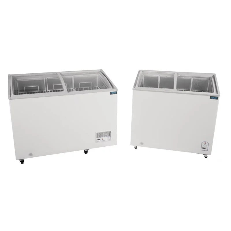 Polar Série G Coffre de congélation vitré 200 Litres avec couvercle coulissant en verre