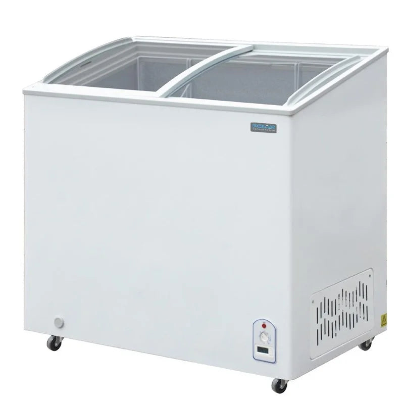 Polar Série G Coffre de congélation vitré 200 Litres avec couvercle coulissant en verre