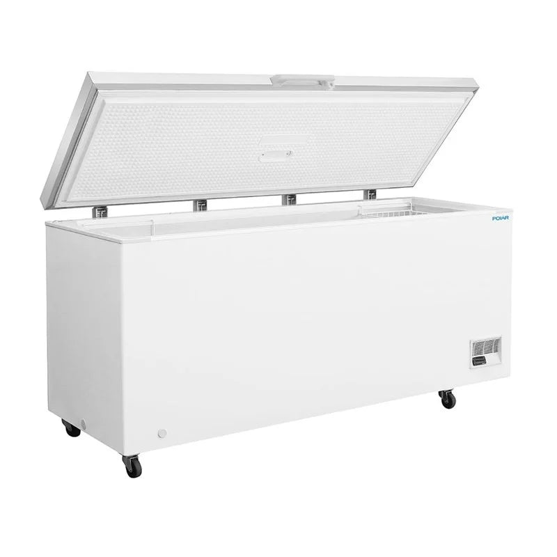 Coffre de congélation Polar Série G avec couvercle en acier inoxydable 581 litres