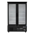 Armoire de congélation Polar Série G 744 Litres avec porte vitrée, 2 portes, noir